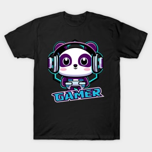 Panda Gamer Kawaii T-Shirt